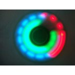 Wholesale LED Light Up Push Button Switch Fidget Spinner Stress Reducer Toy (Blue)